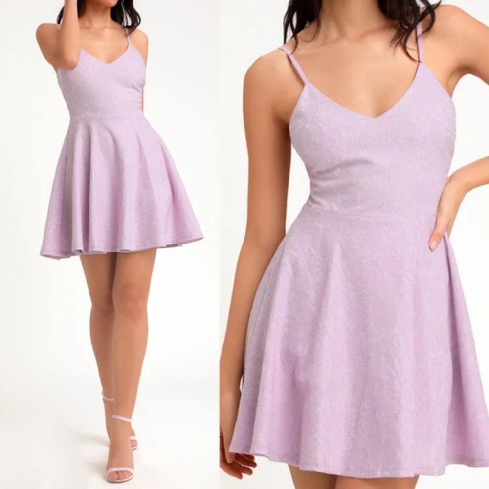 Lulus lavender skater dress